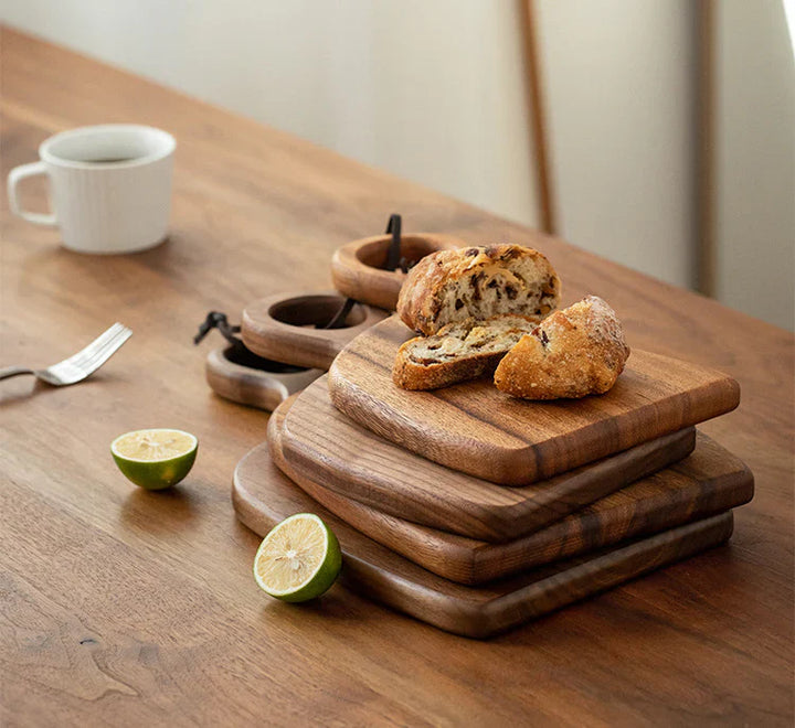2-Pack Walnut Wooden Cutting Boards - Waldré-The Livary