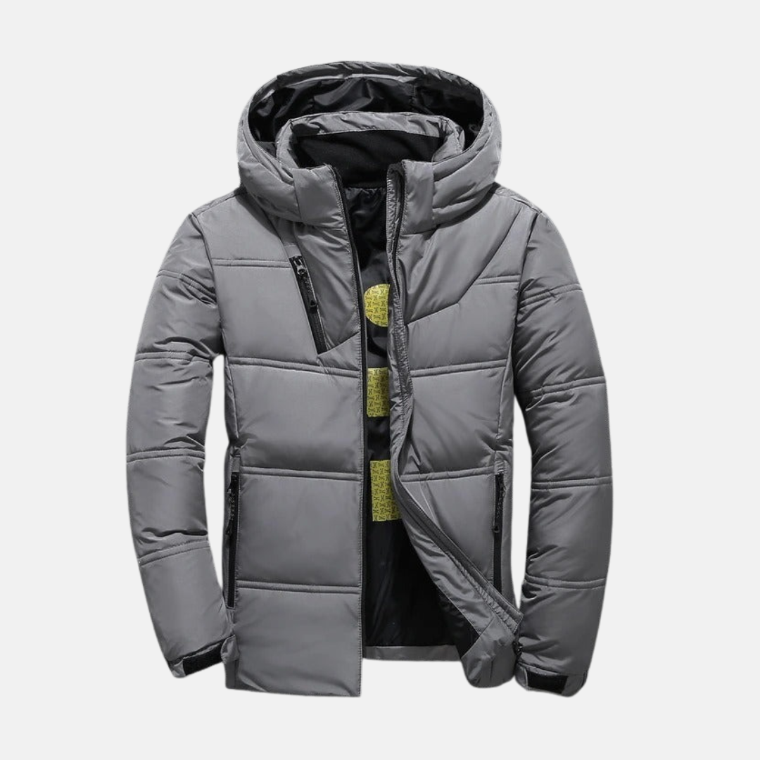 Warm Hooded Down Puffer Jacket