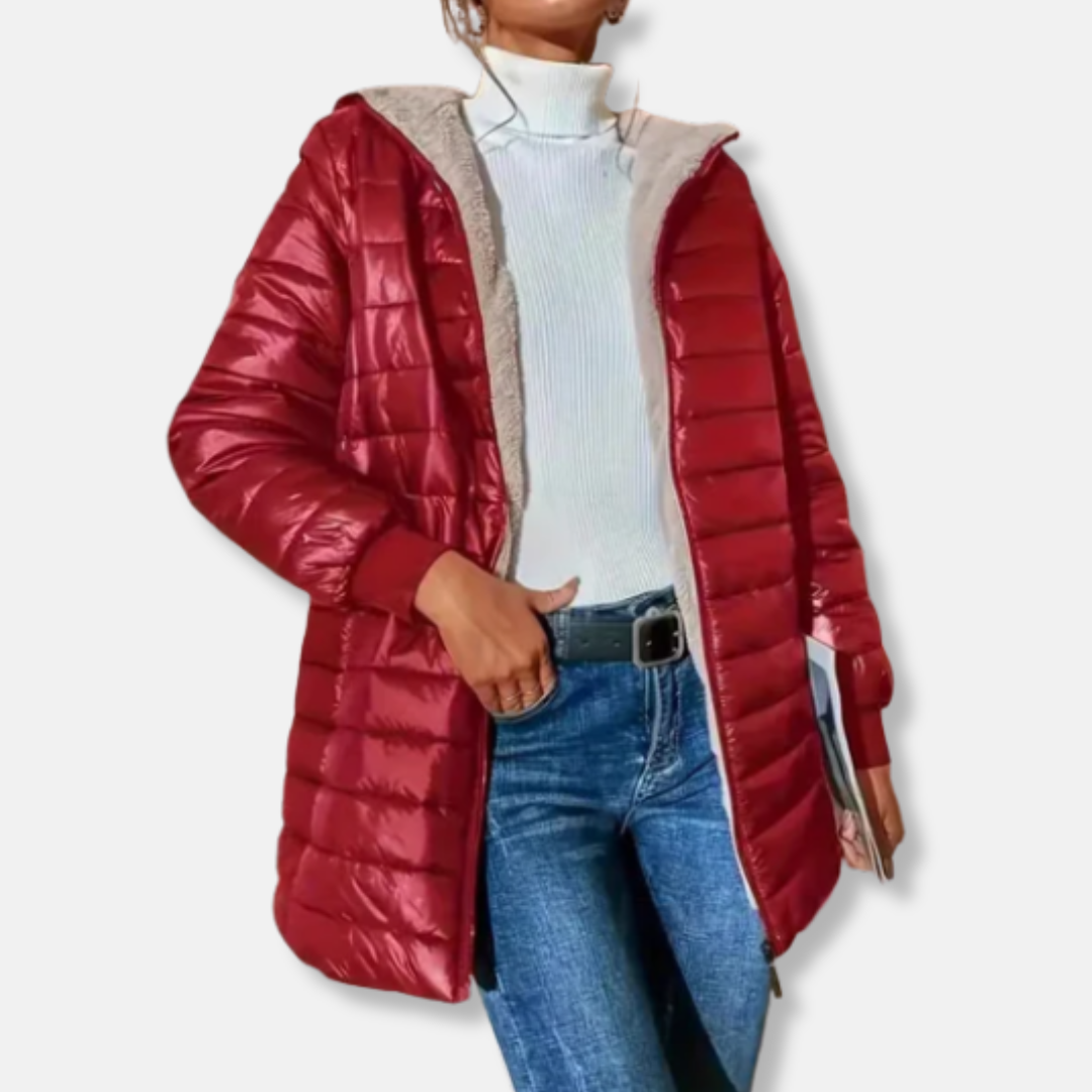 Warm Fleece Lined Hoodie Jacket