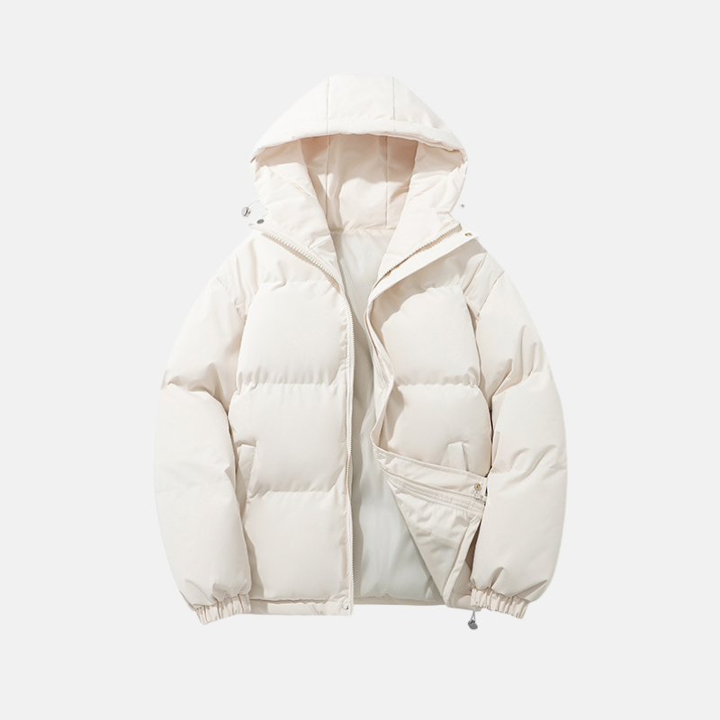 Casual Fit Hooded Down Jacket