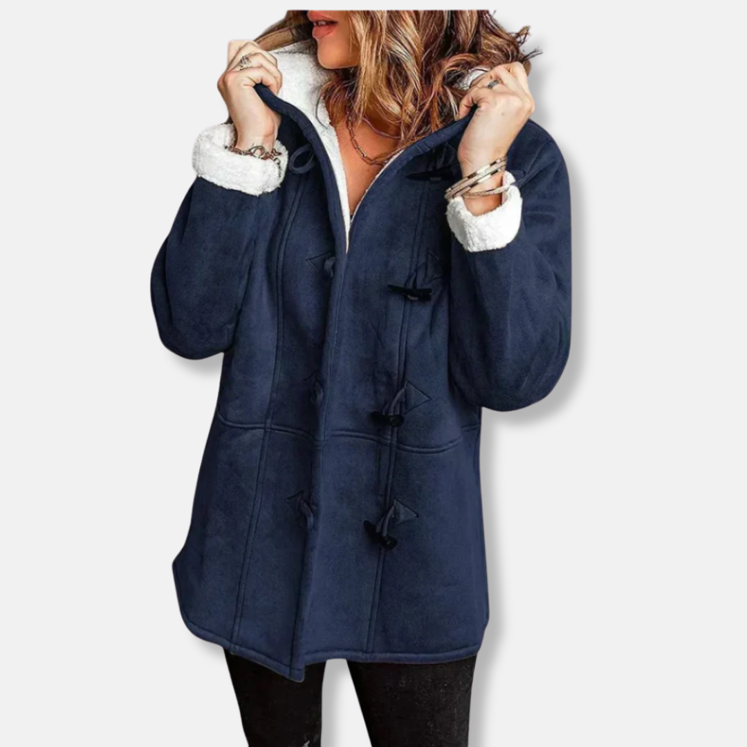 Soft Hooded Winter Duffle Coat