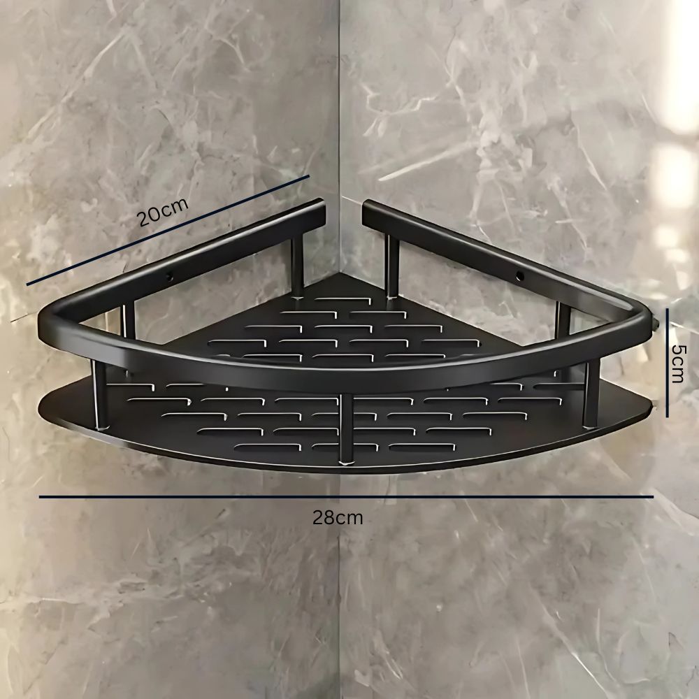 2-Tier Stainless Steel Bathroom Shelf