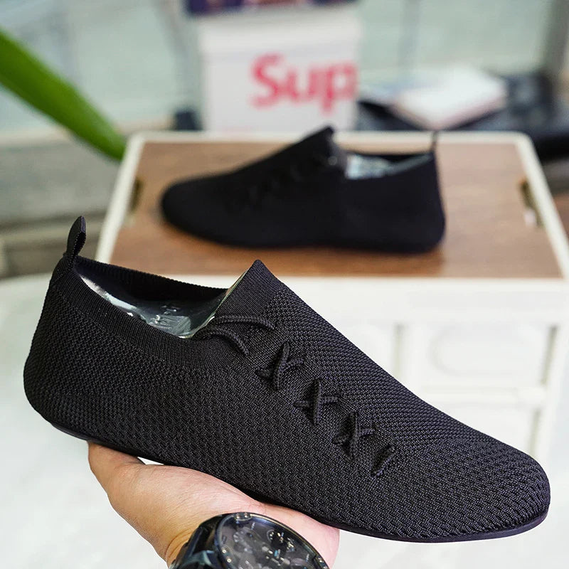 Men's Airy Mesh Slip On Shoes - Lightweight Comfortable Loafers