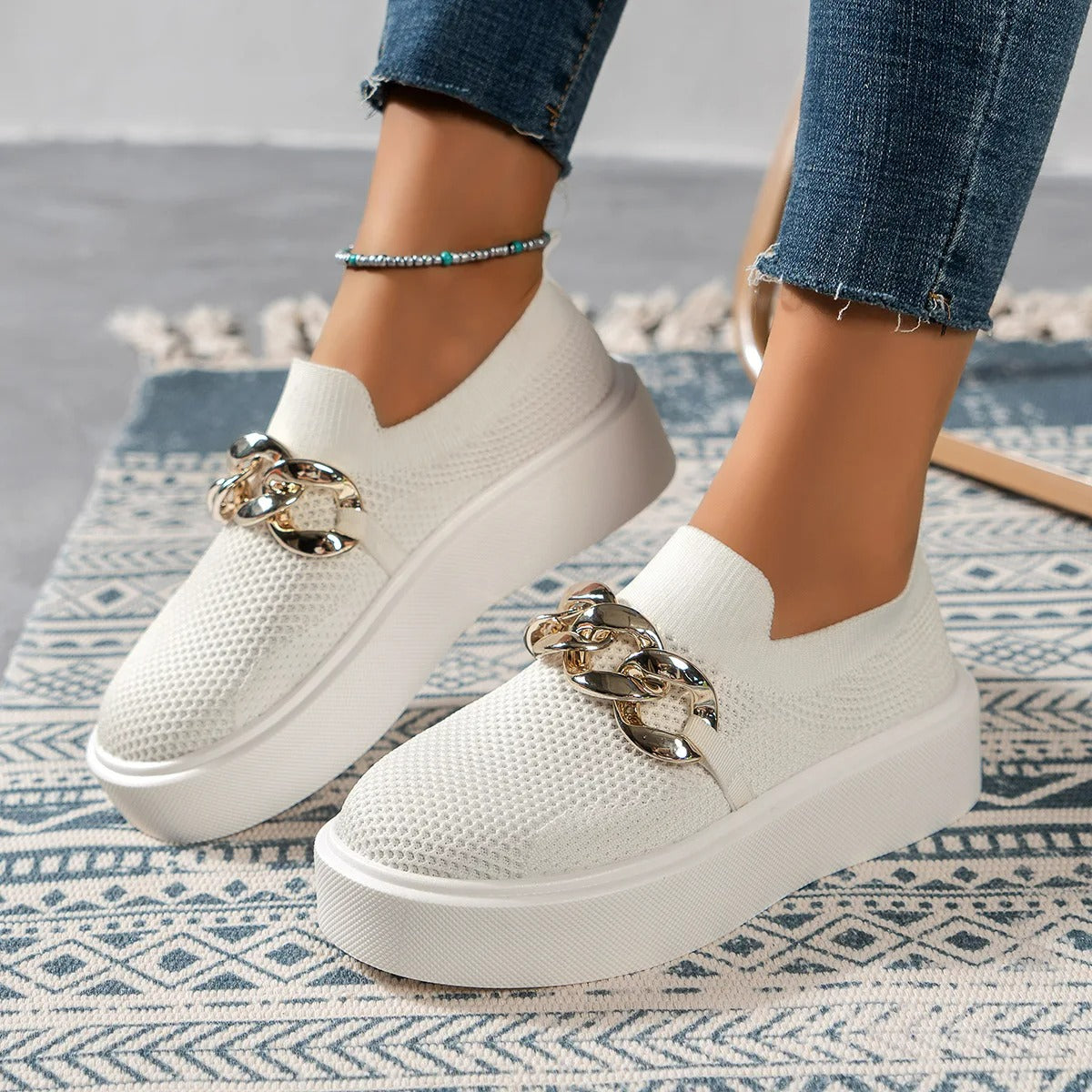 Lightweight Platform Sneakers for Women