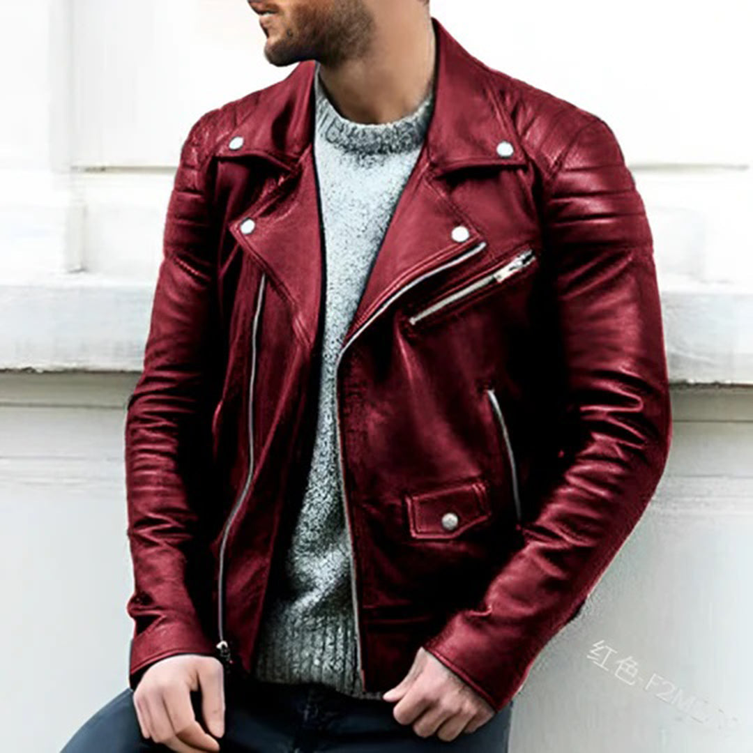 Authentic Real Leather Motorcycle Jacket