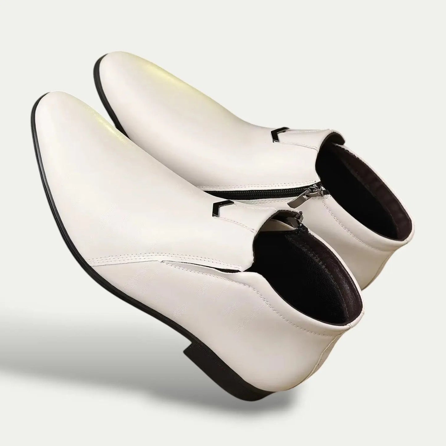 Classic Brown Leather Office Boots