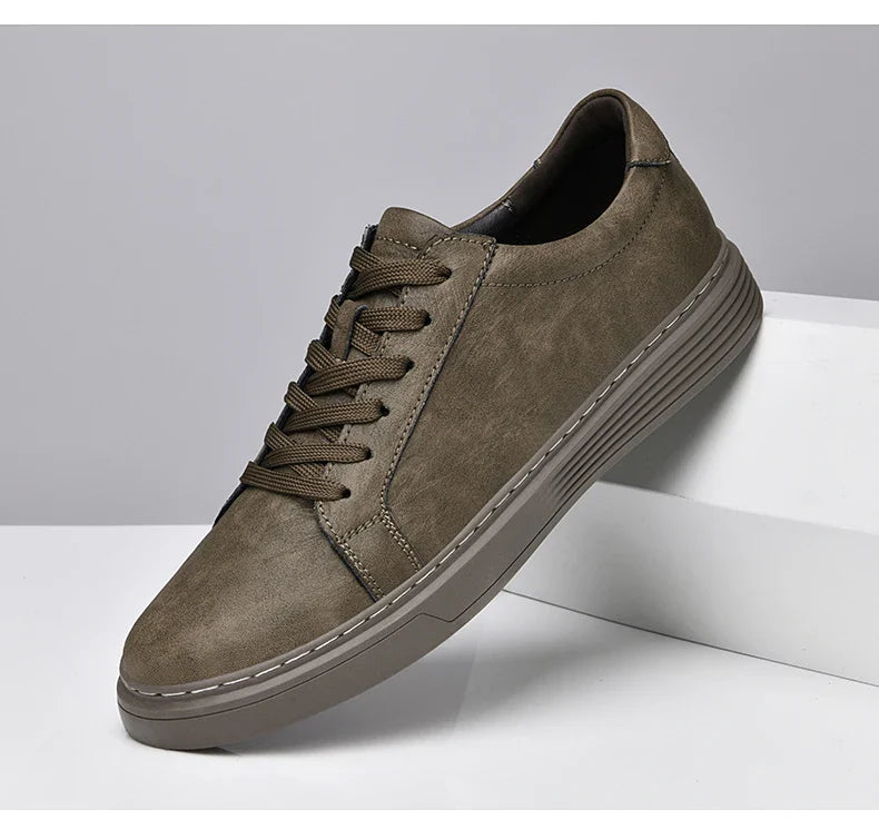 Authentic Real Leather Low Top Sneaker