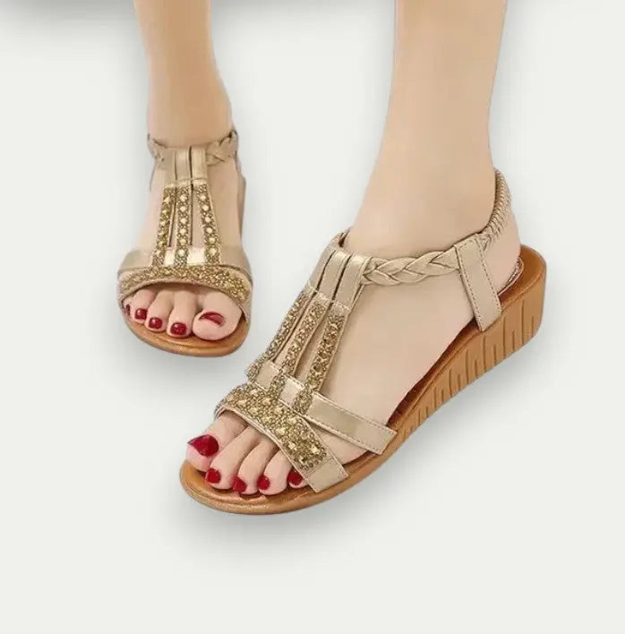 Comfortable Ankle Strap Flat Sandals for Women