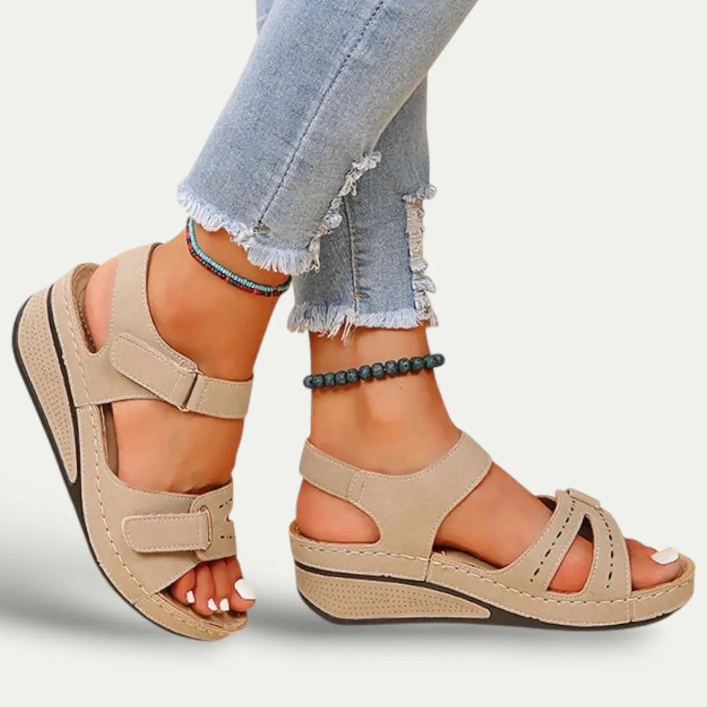 Ladies Comfortable Open Toe Sandals with Flexible Sole