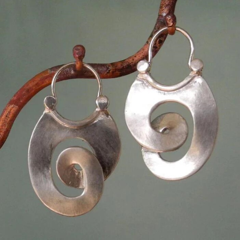 Antique Style Twisted Drop Earrings - Pexav