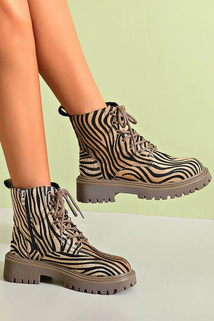 Animal Print Ankle Boots