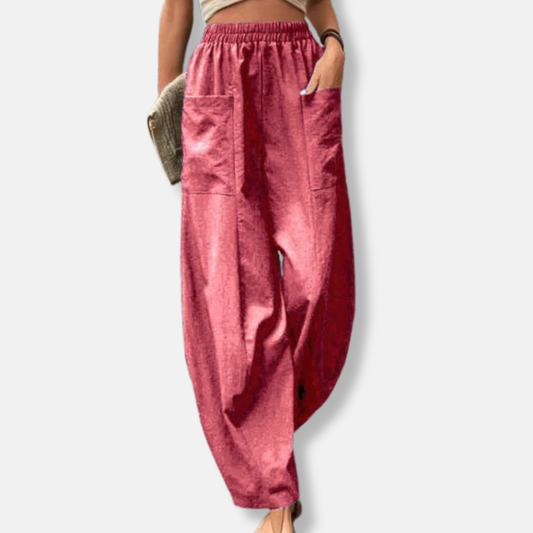 Comfortable Flowy Wide Leg Harem Pants - Nocini