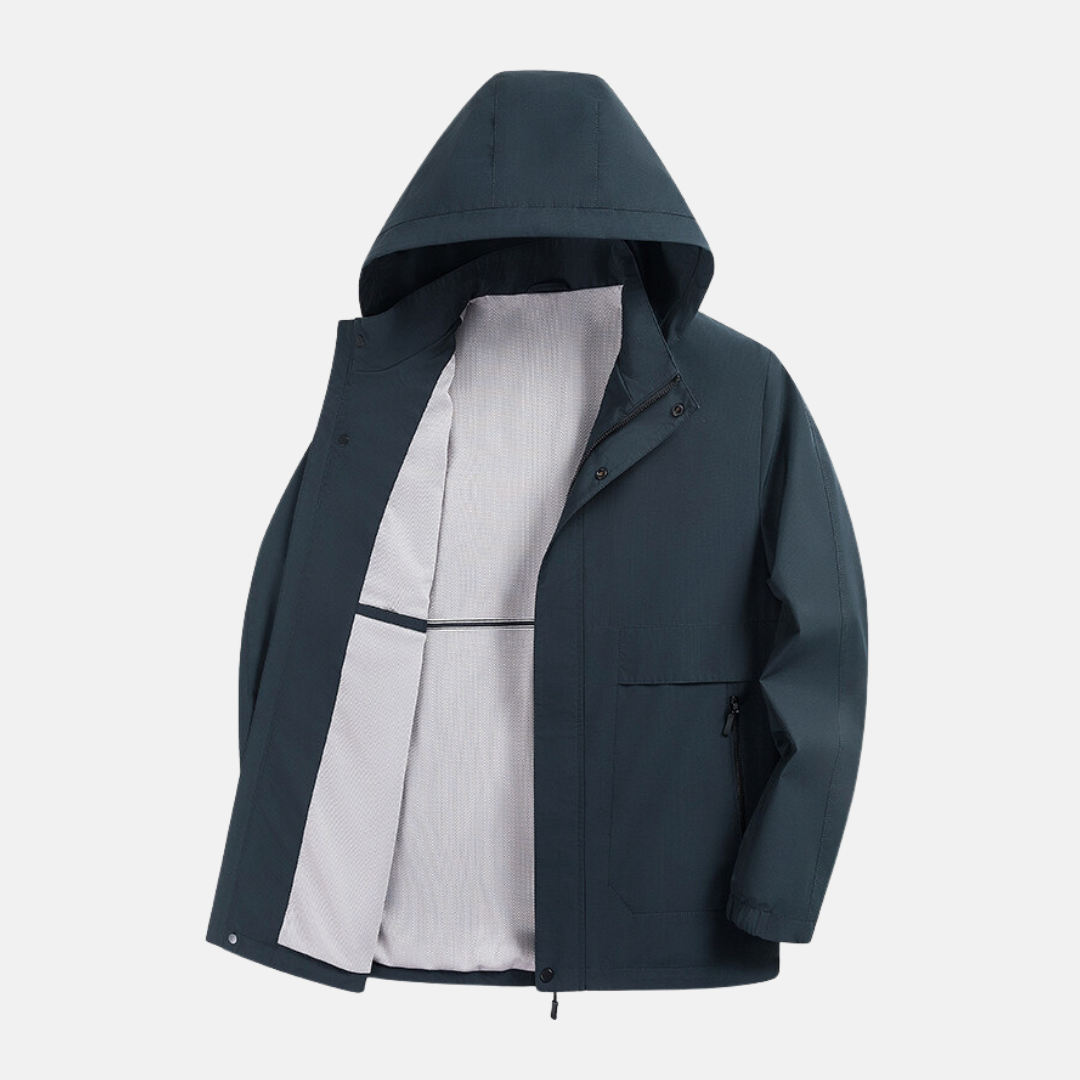 Classic Fit Zip Up Hoodie Jacket - Nocini