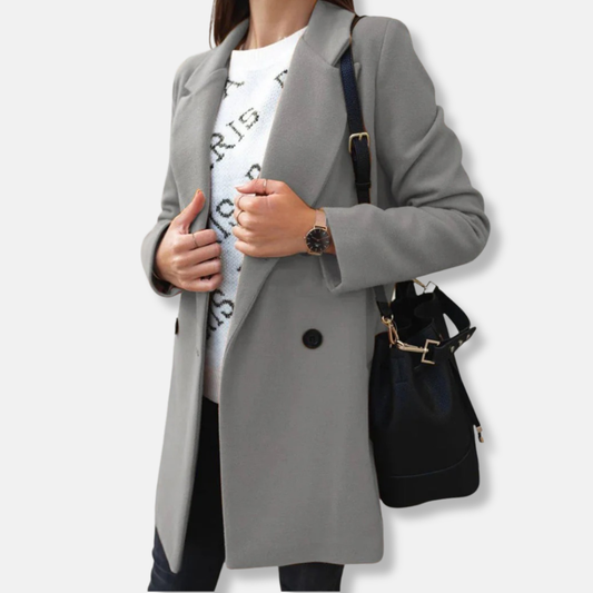 Classic Women's Wool Pea Coat - Nocini