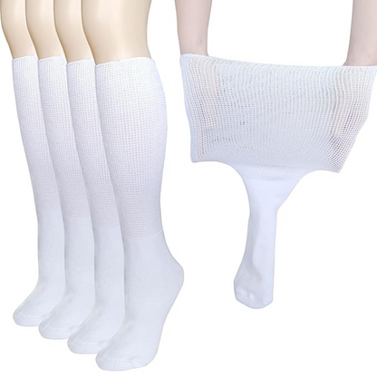 2 Pairs of Soft Extra Wide Support Socks - Pexav