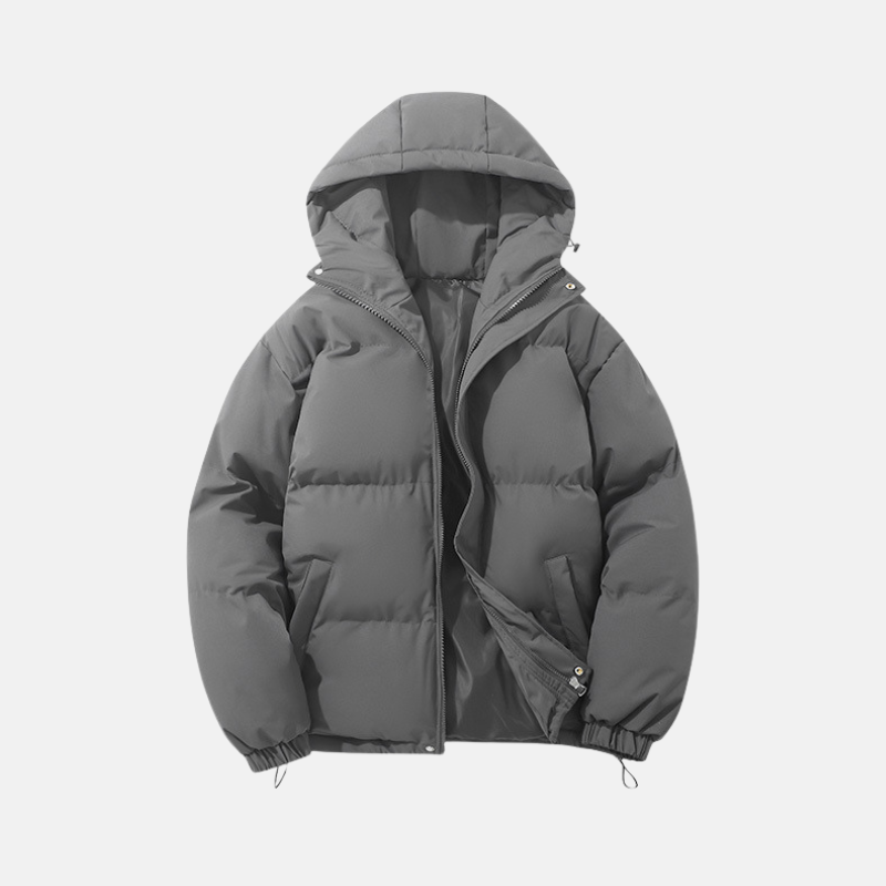 Casual Fit Hooded Down Jacket