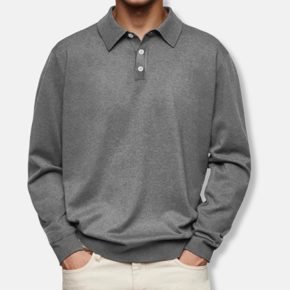 Casual Long Sleeve Polo Shirt