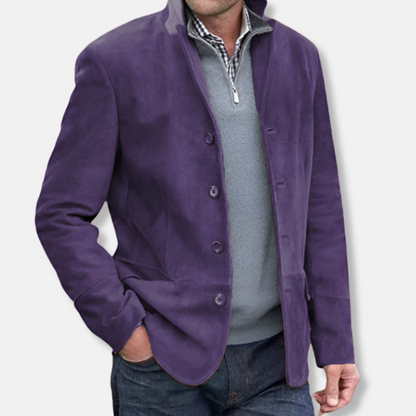 Soft Suede Mens Blazer | Classic Fit Sport Coat