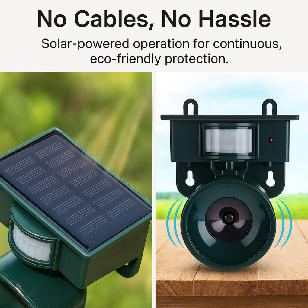 Automatic Bird Repellent and Deterrent Device