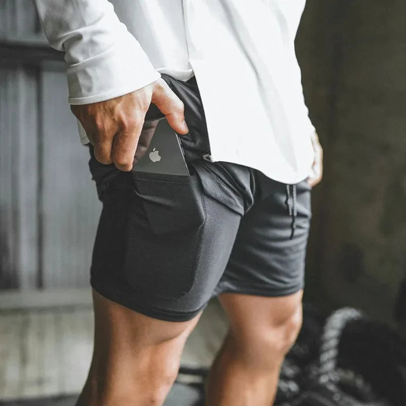 Athletic Men's Shorts for Running and Fitness