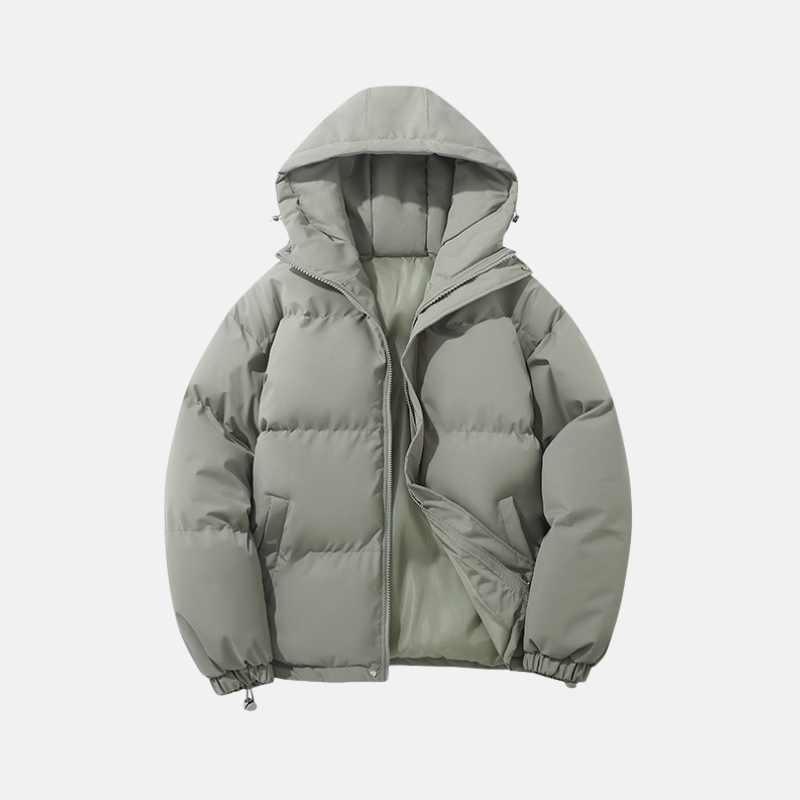 Casual Fit Hooded Down Jacket