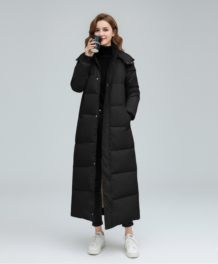 Thermal Down Parka Coat | Warm Hooded Winter Jacket