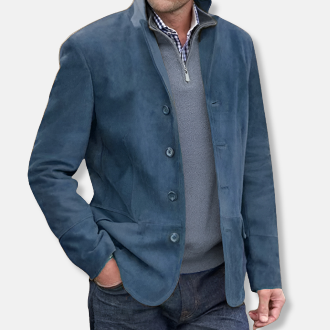 Soft Suede Mens Blazer | Classic Fit Sport Coat
