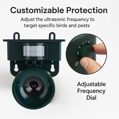 Automatic Bird Repellent and Deterrent Device