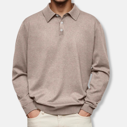 Casual Long Sleeve Polo Shirt