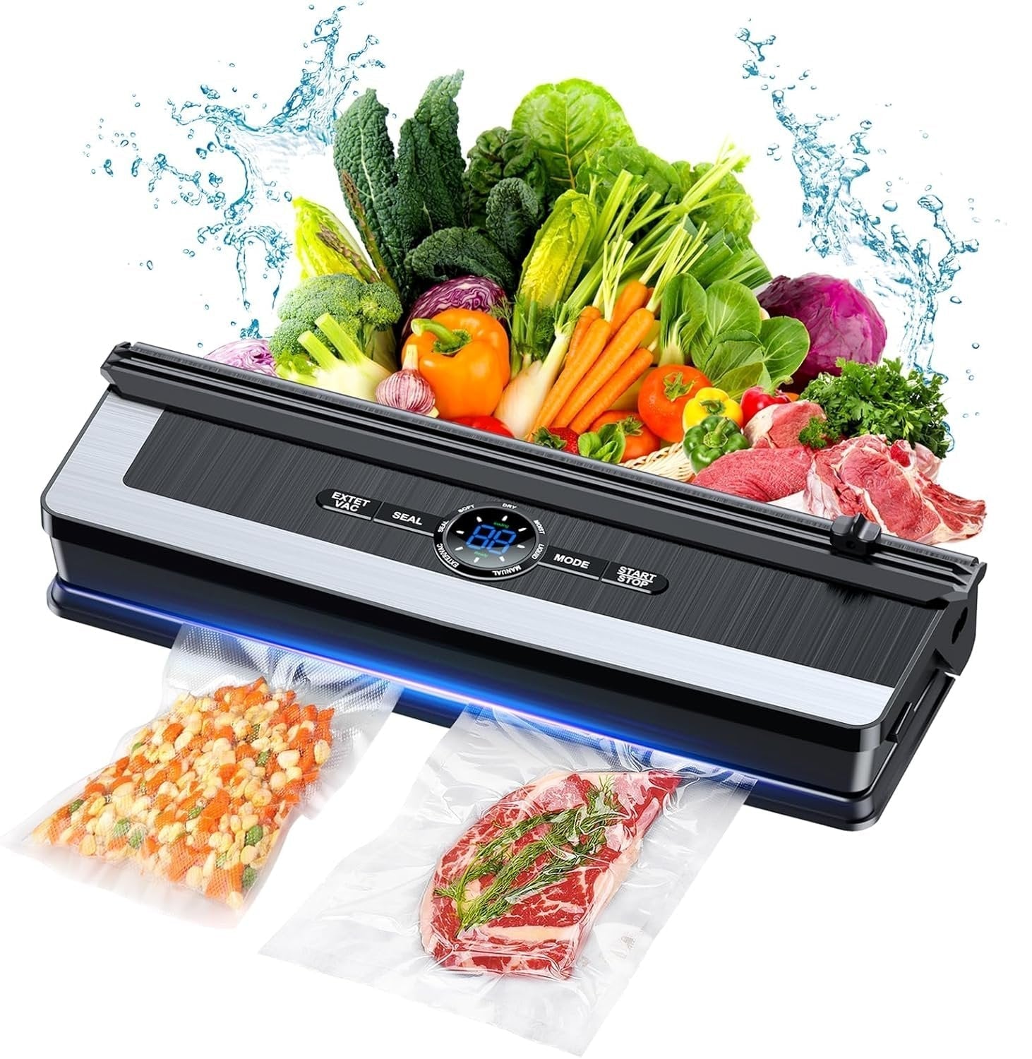Automatic Food Sealer with Built-in Cutting Tool - Pexav