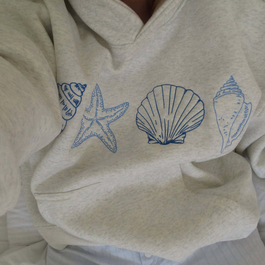 Beachy Ocean Hooded Sweatshirt - Olytrend