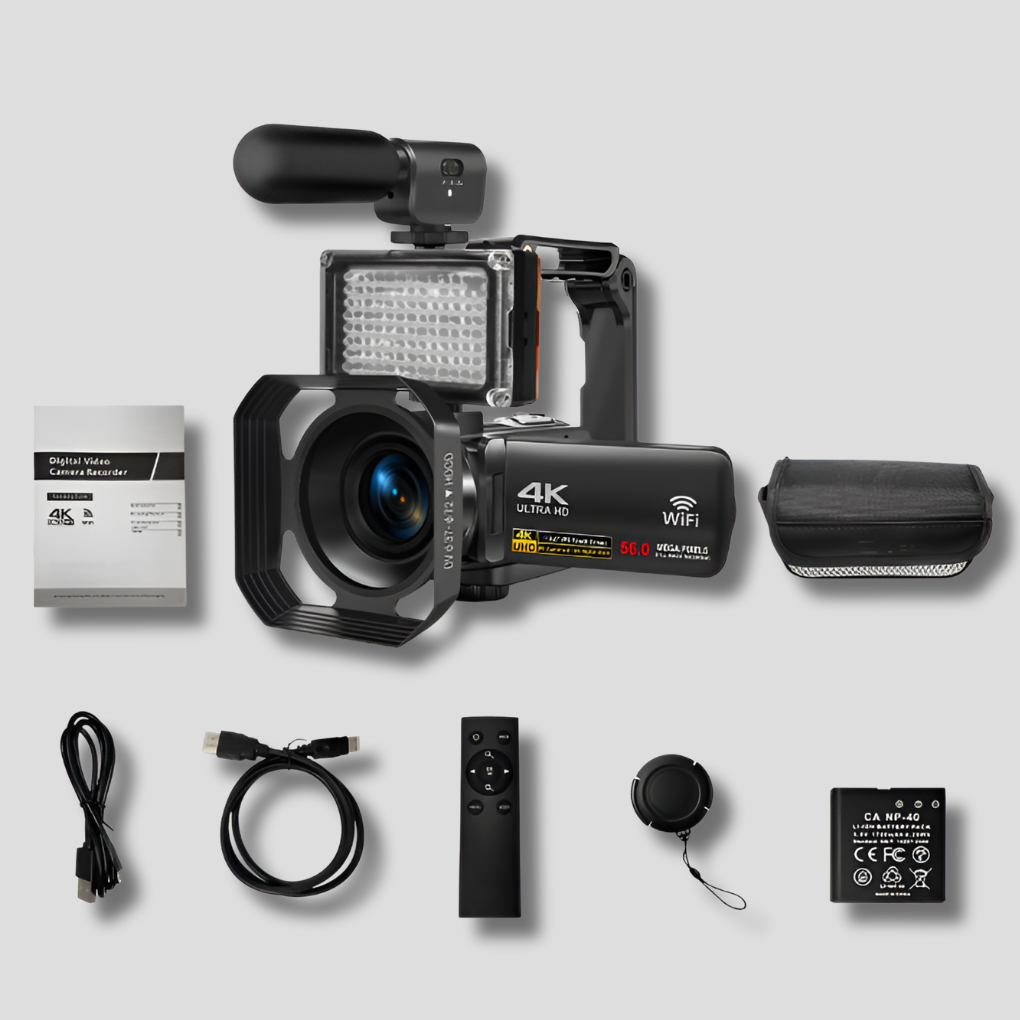 4K Ultra HD Camcorder - 64MP Wifi Camera Starter Kit - Olytrend