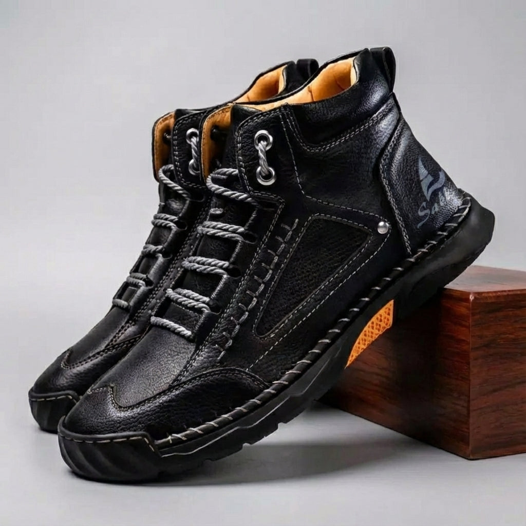 Durable Tan Ankle Boots for Men