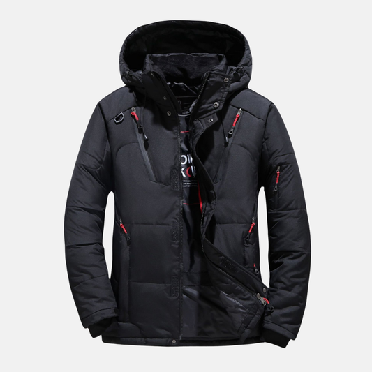 Comfortable Quilted Down Parka | Hooded Puffer Jacket - Nocini