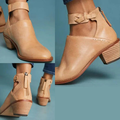 High Heel Ankle Boots for Women - Chic Comfort Boots