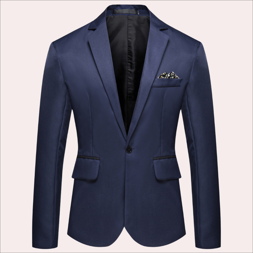 Slim Fit Classic Notch Lapel Blazer