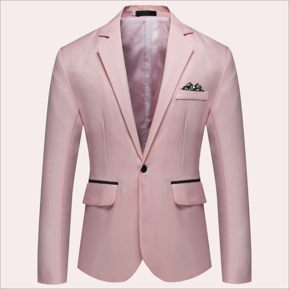 Slim Fit Classic Notch Lapel Blazer