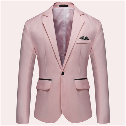Slim Fit Classic Notch Lapel Blazer
