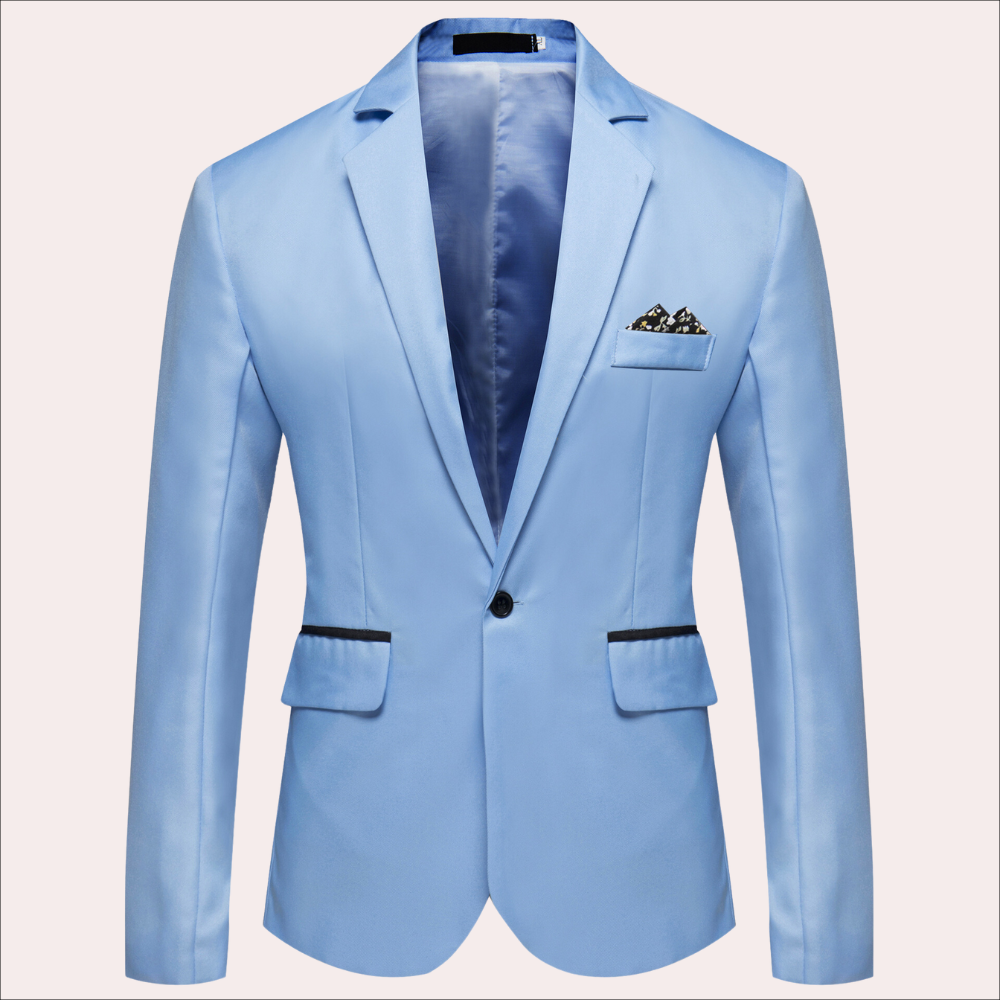 Slim Fit Classic Notch Lapel Blazer