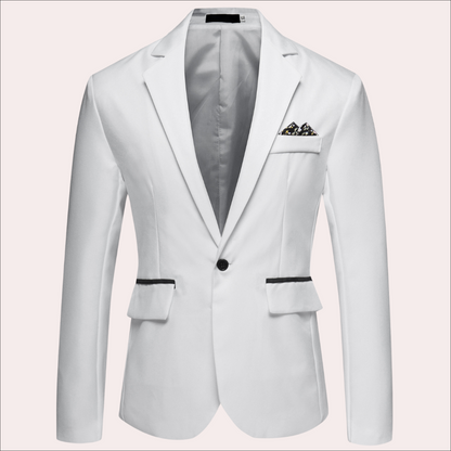 Slim Fit Classic Notch Lapel Blazer