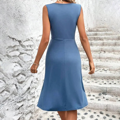 Athena | Ladies' Chic Ruffled Cap Sleeve Dress