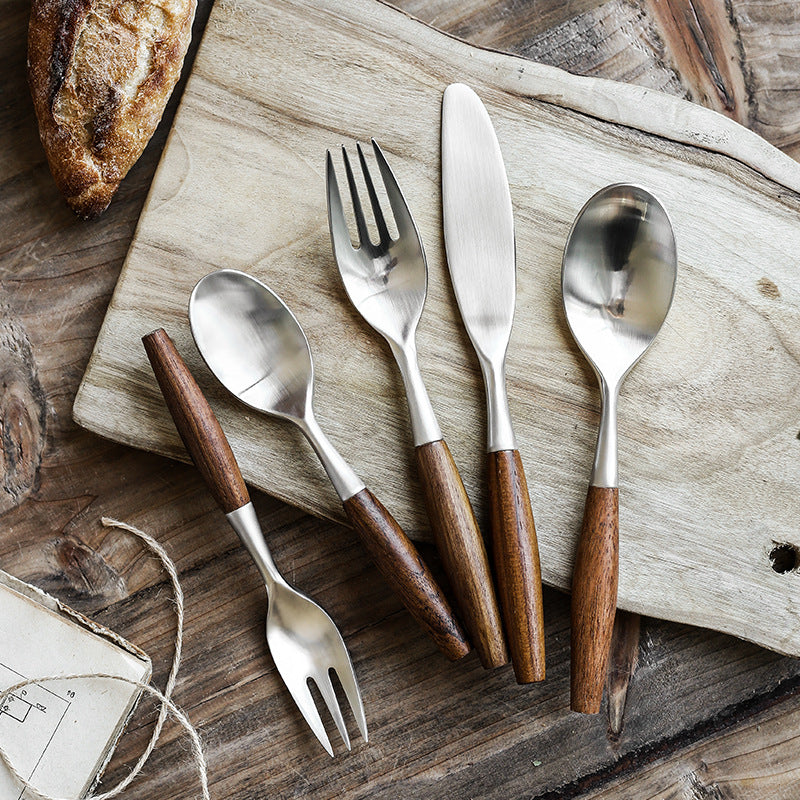 Asian Inspired Wooden Utensil Set - Nocini