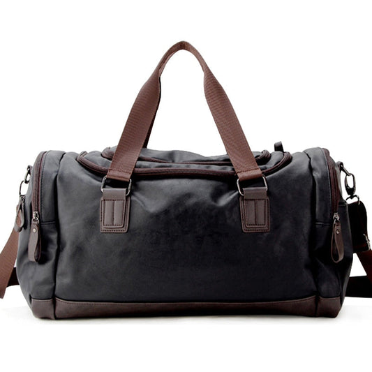Strong Leather Travel Duffel Bag for Men - Nocini