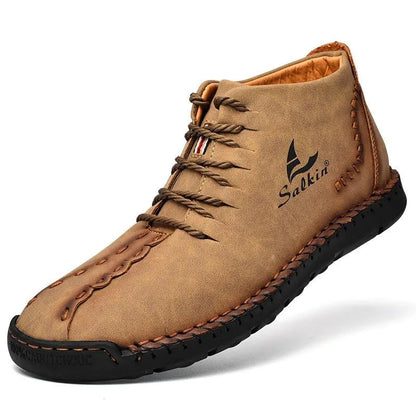 Men's Genuine Microfiber Boots - Comfortable & Non-Slip