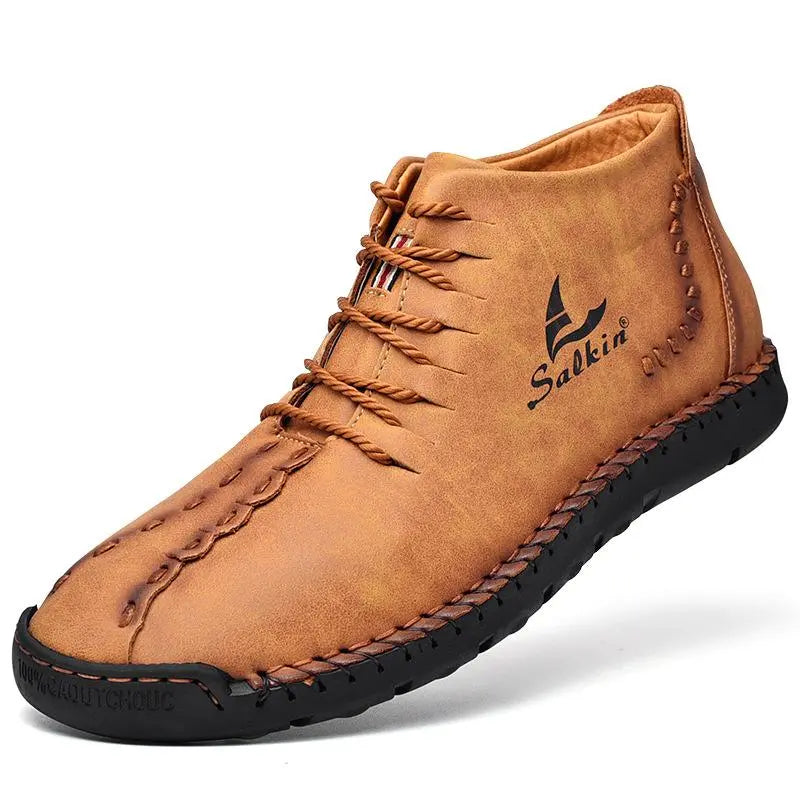 Men's Genuine Microfiber Boots - Comfortable & Non-Slip