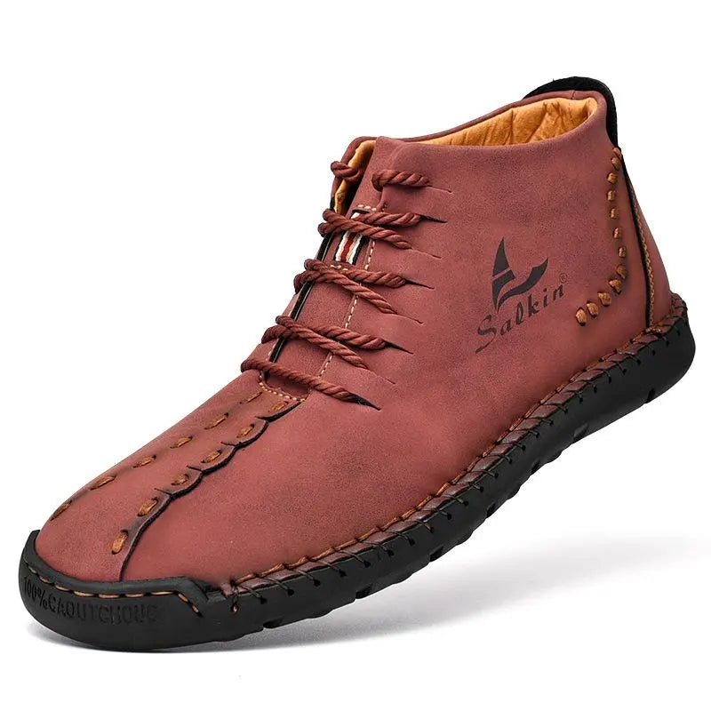 Men's Genuine Microfiber Boots - Comfortable & Non-Slip