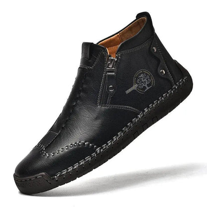 Premium Microfiber Leather Men's Ankle Boots