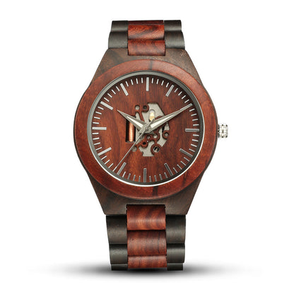 Unique Wooden Skeleton Watch - Nocini
