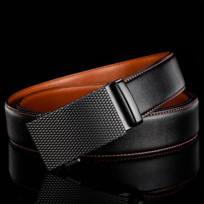Comfortable Leather Belt for Men - Strong and Adjustable - Nocini