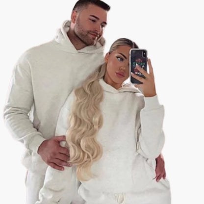 Athletic Tracksuit with Hooded Jacket and Sweatpants